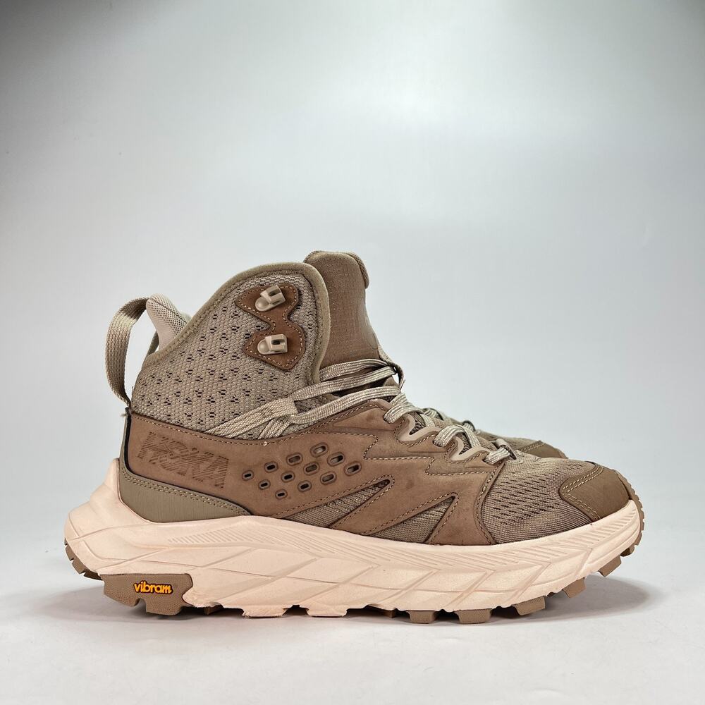 HOKA Anacapa Breeze Mid Dune Eggnog Hiking Boots 1134506 DEGG Women's Size 10B